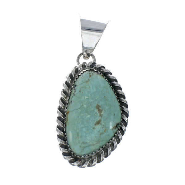 Navajo Native American Turquoise Sterling Silver Pendant SN20069